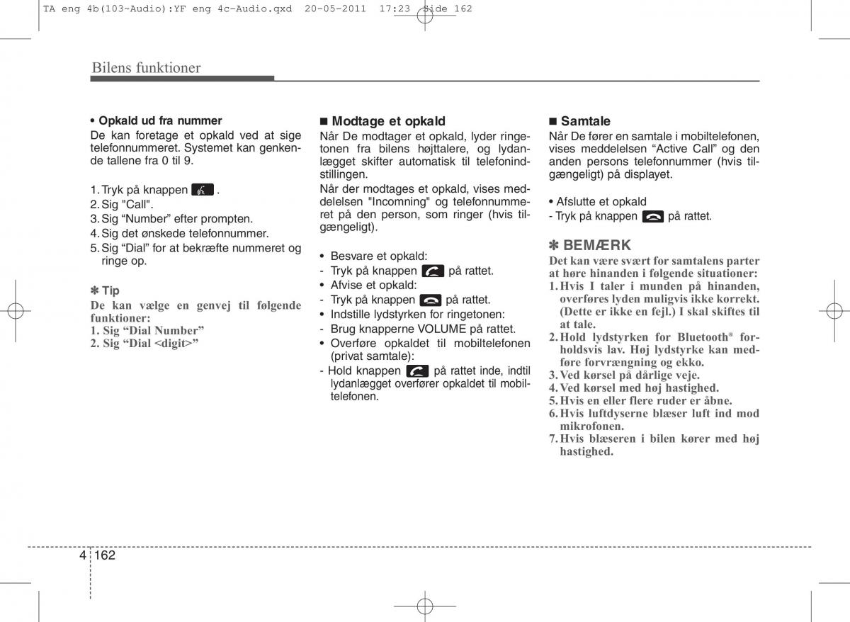 KIA Picanto II 2 Bilens instruktionsbog / page 238