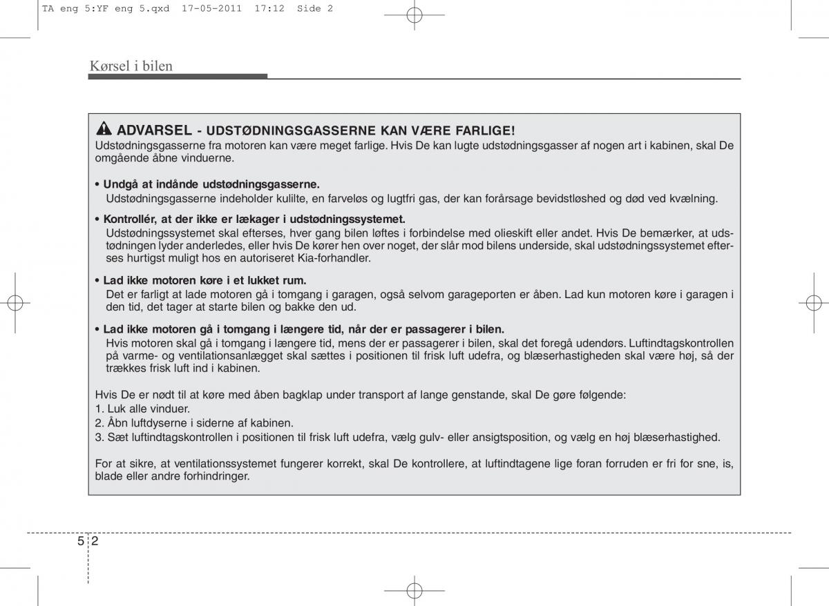 KIA Picanto II 2 Bilens instruktionsbog / page 242