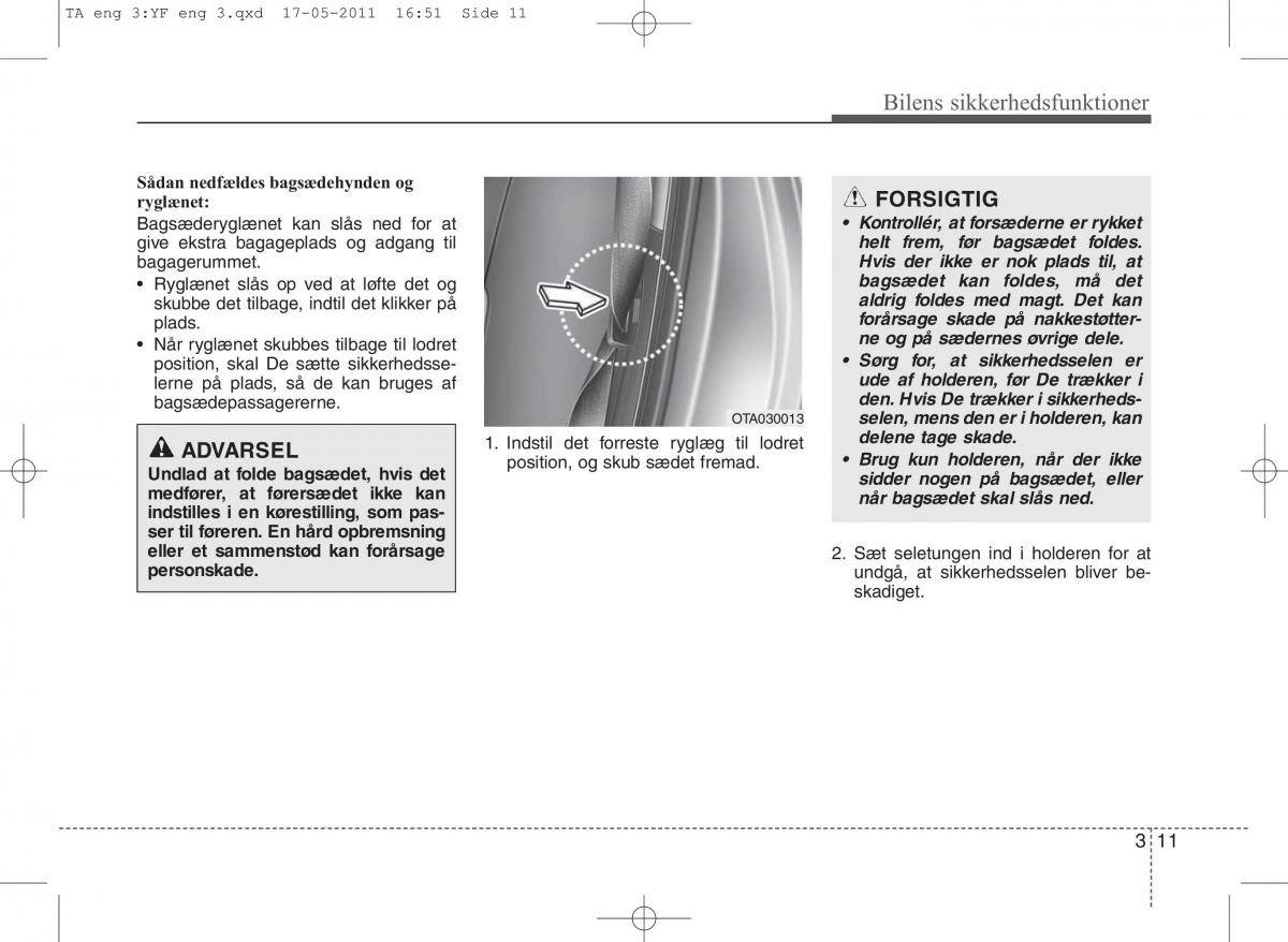 KIA Picanto II 2 Bilens instruktionsbog / page 25