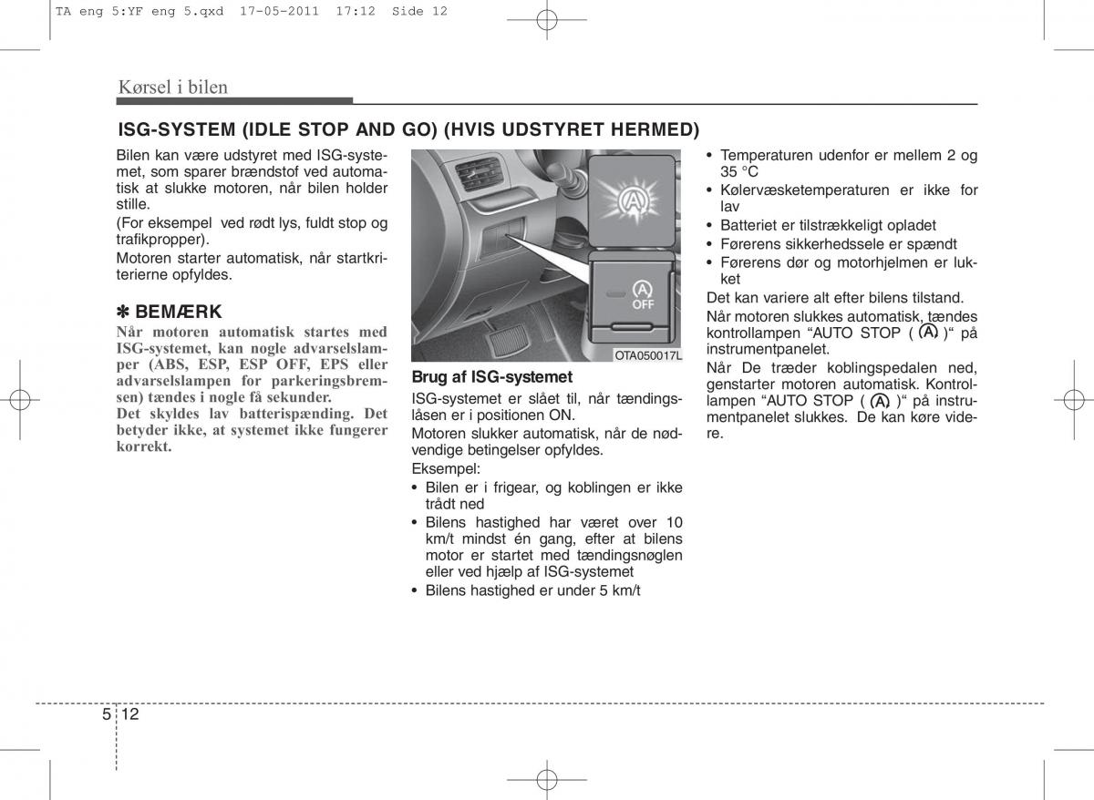 KIA Picanto II 2 Bilens instruktionsbog / page 252