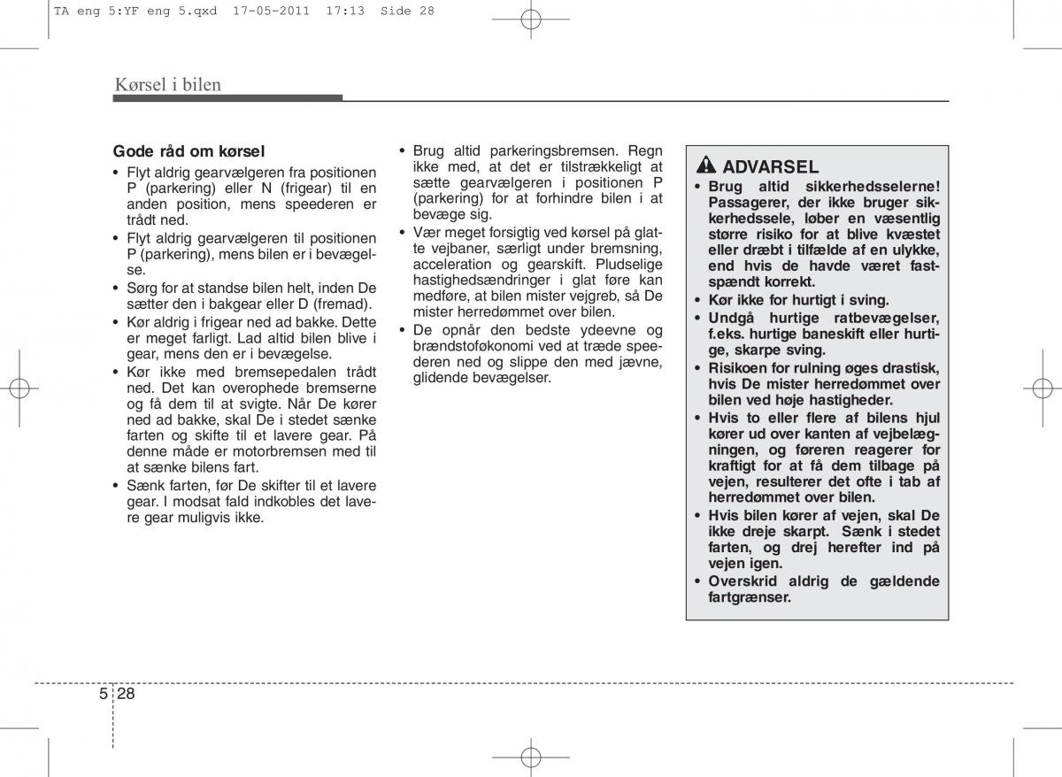 KIA Picanto II 2 Bilens instruktionsbog / page 268