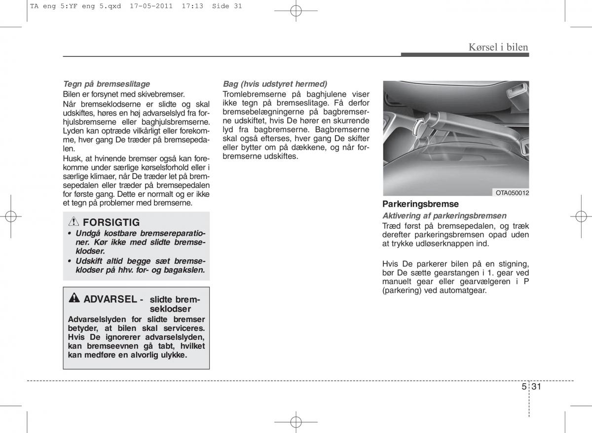 KIA Picanto II 2 Bilens instruktionsbog / page 271