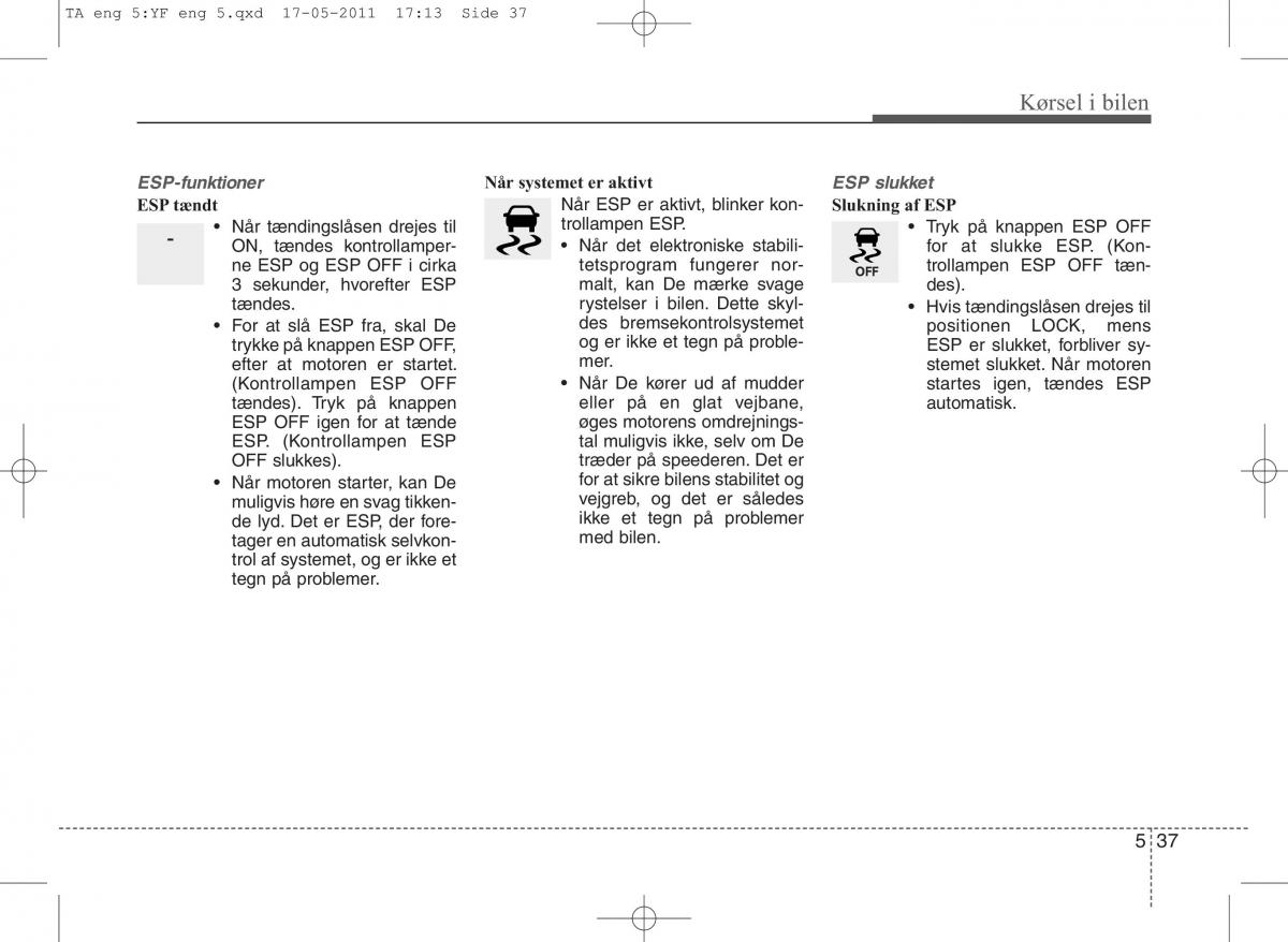 KIA Picanto II 2 Bilens instruktionsbog / page 277