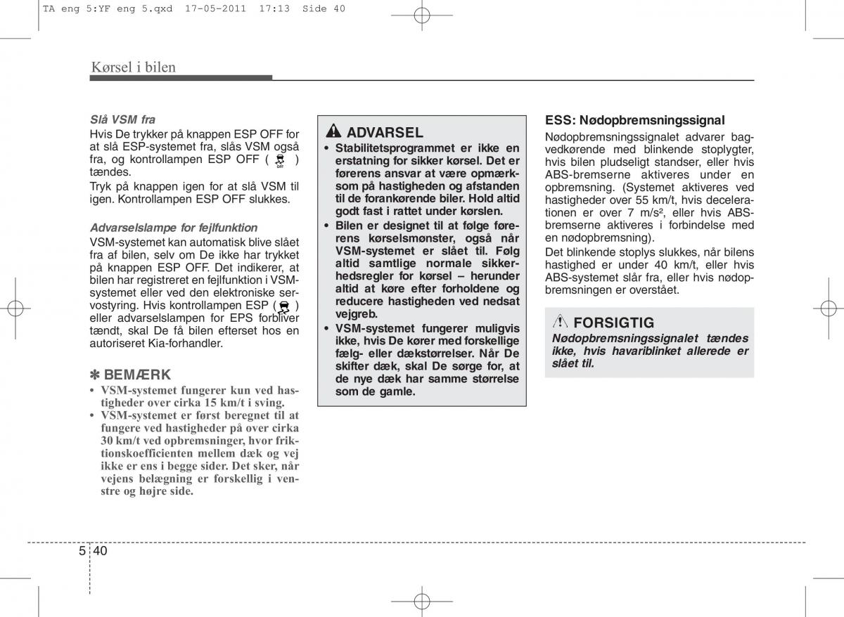 KIA Picanto II 2 Bilens instruktionsbog / page 280