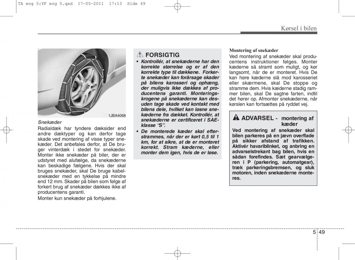 KIA Picanto II 2 Bilens instruktionsbog / page 289