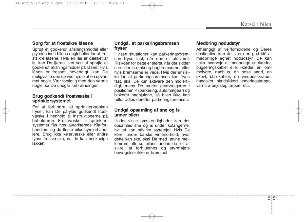 KIA Picanto II 2 Bilens instruktionsbog / page 291