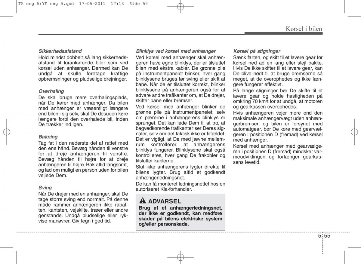 KIA Picanto II 2 Bilens instruktionsbog / page 295