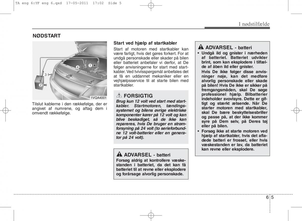 KIA Picanto II 2 Bilens instruktionsbog / page 305