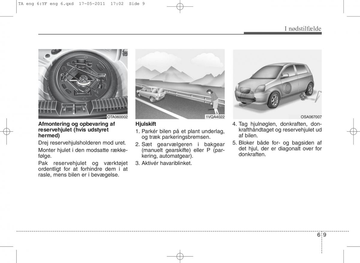 KIA Picanto II 2 Bilens instruktionsbog / page 309