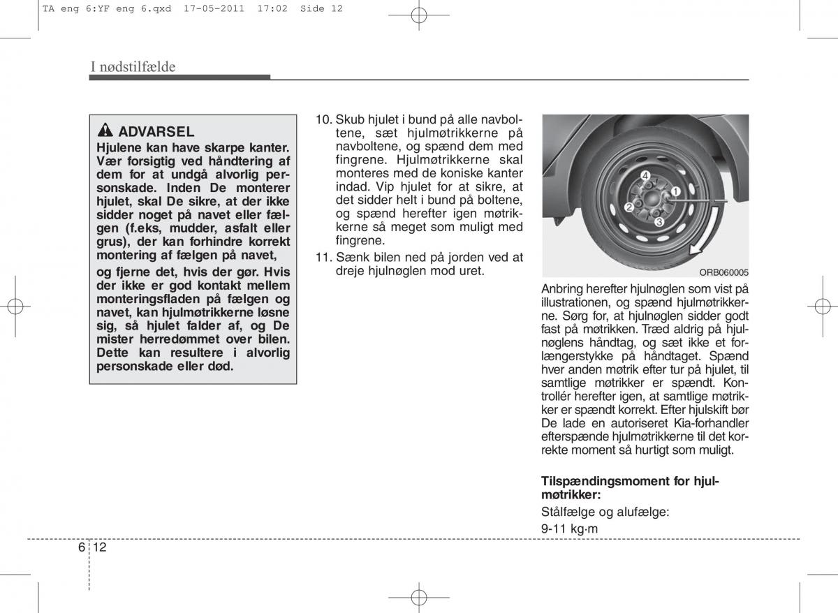 KIA Picanto II 2 Bilens instruktionsbog / page 312