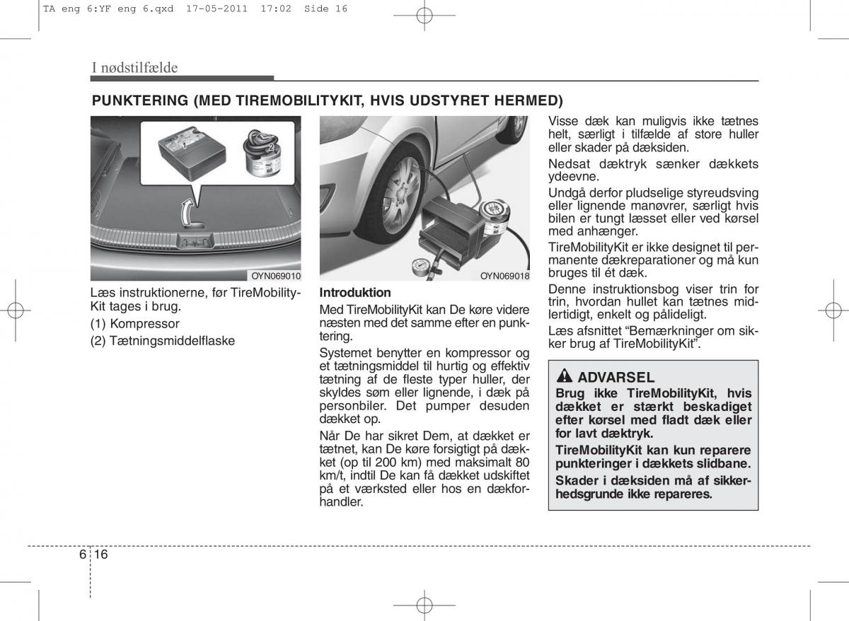 KIA Picanto II 2 Bilens instruktionsbog / page 316