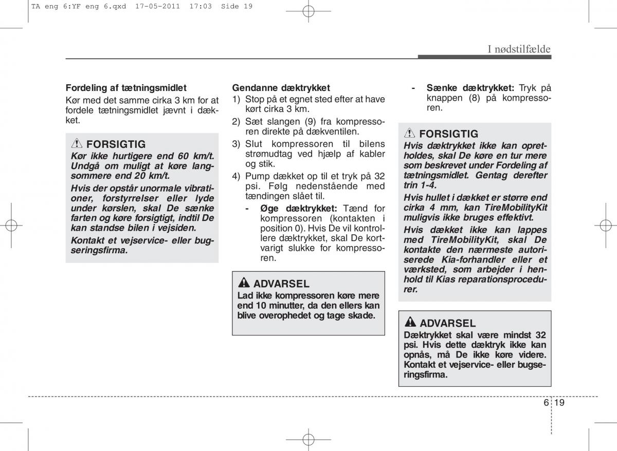 KIA Picanto II 2 Bilens instruktionsbog / page 319