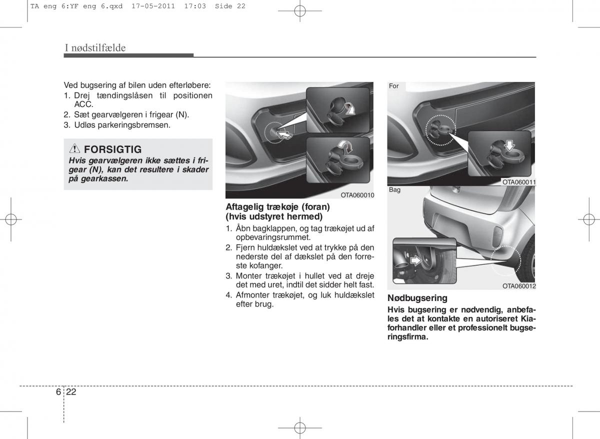 KIA Picanto II 2 Bilens instruktionsbog / page 322