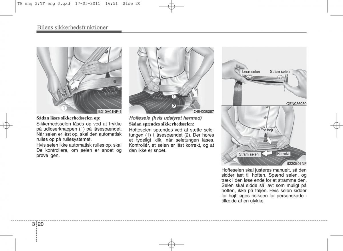 KIA Picanto II 2 Bilens instruktionsbog / page 34