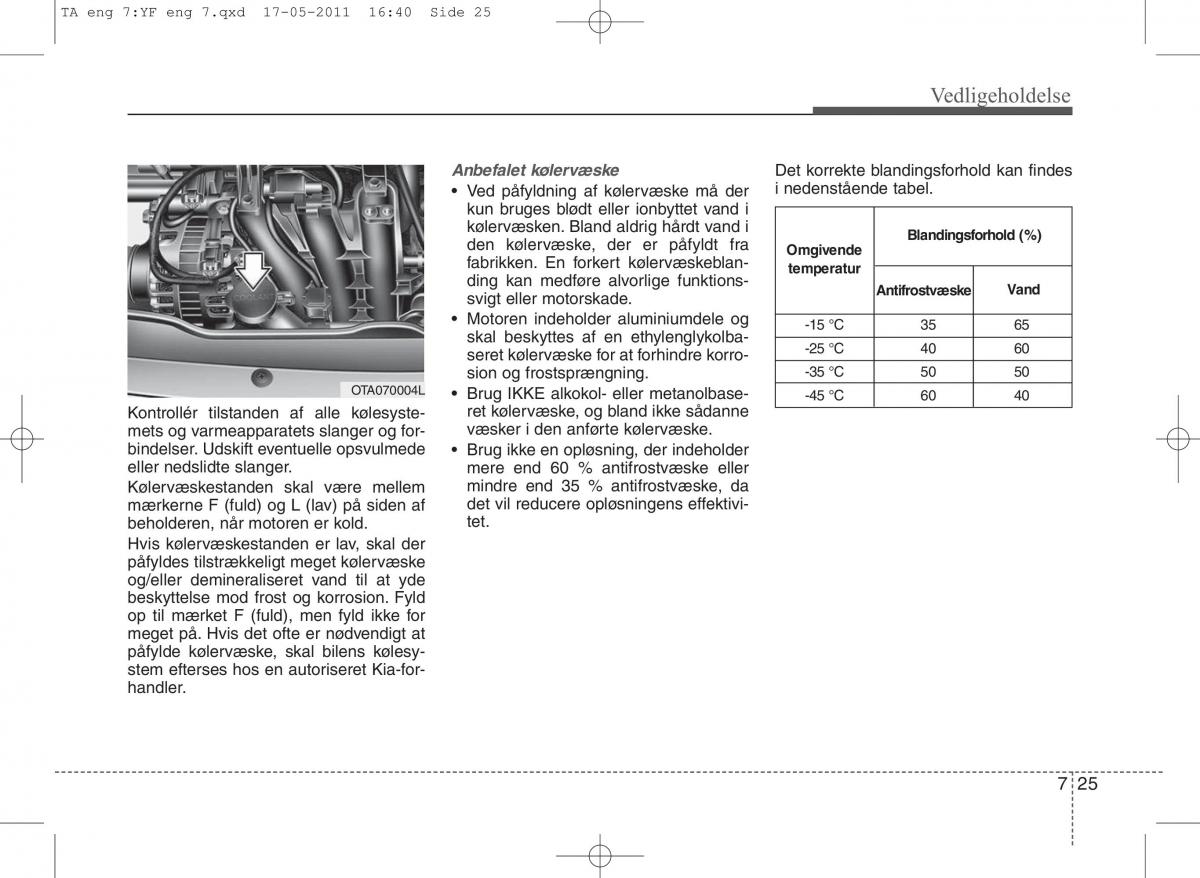 KIA Picanto II 2 Bilens instruktionsbog / page 351