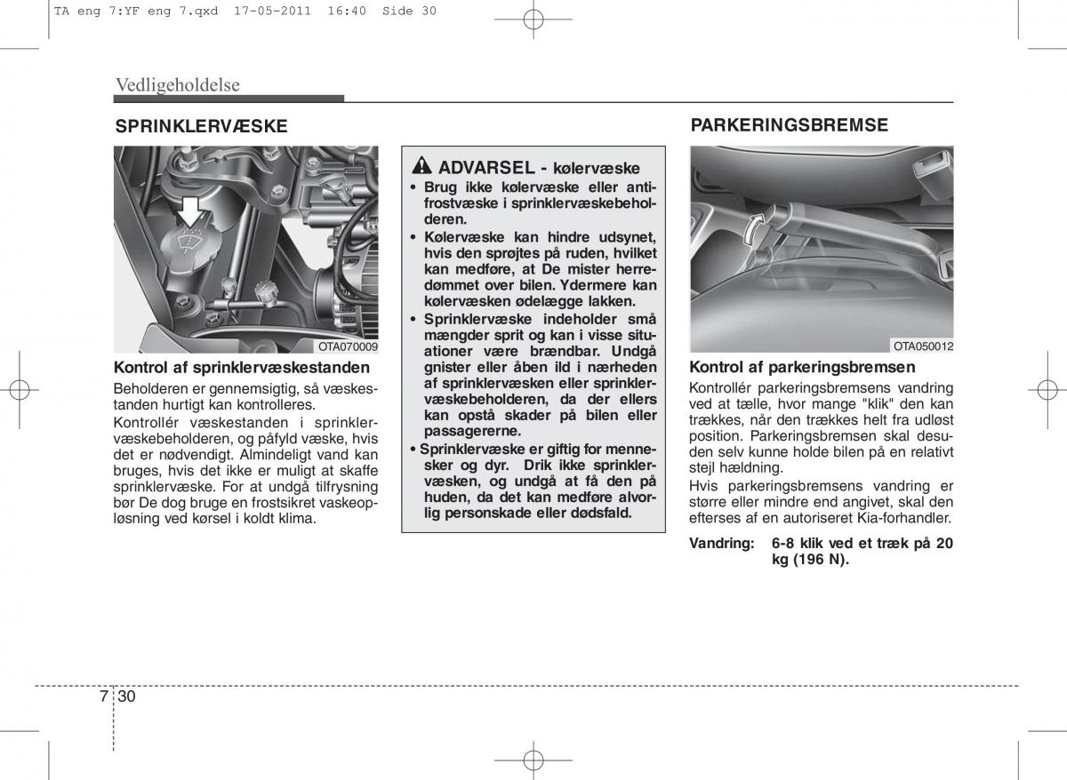 KIA Picanto II 2 Bilens instruktionsbog / page 356