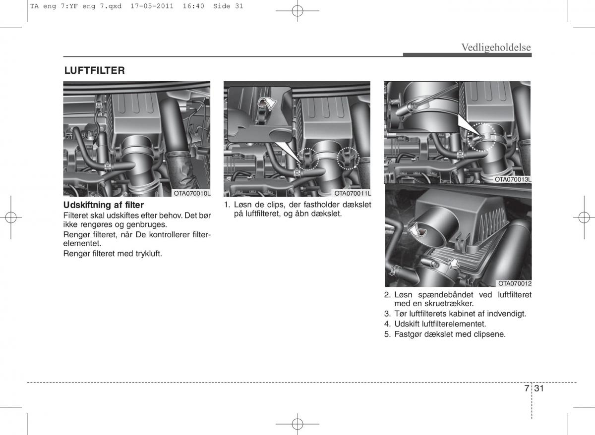 KIA Picanto II 2 Bilens instruktionsbog / page 357