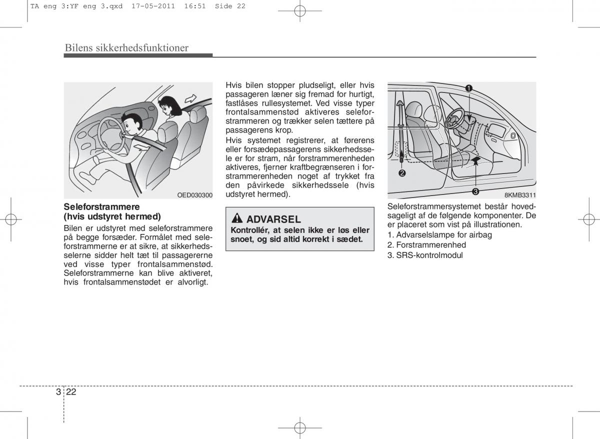 KIA Picanto II 2 Bilens instruktionsbog / page 36