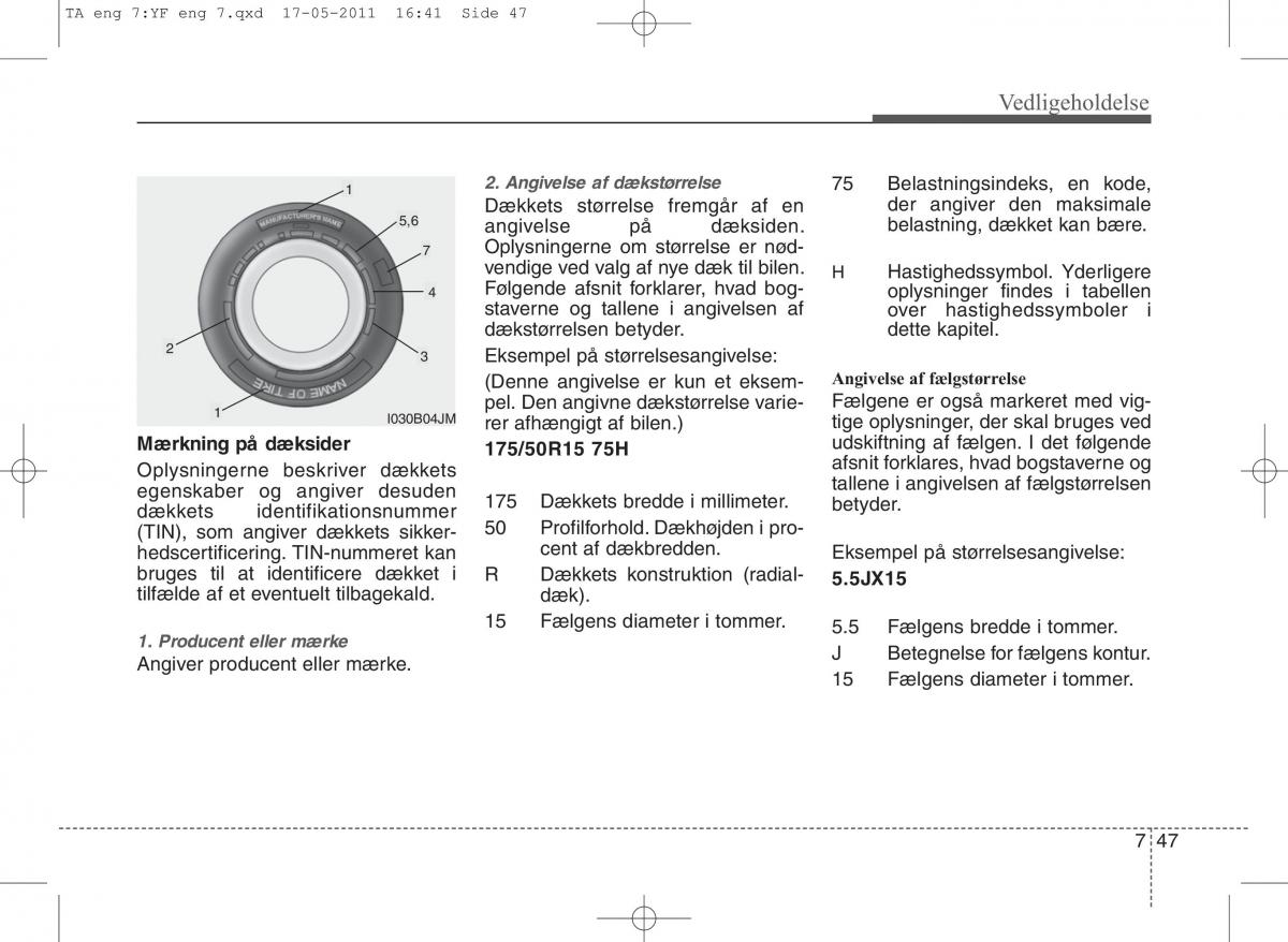 KIA Picanto II 2 Bilens instruktionsbog / page 373