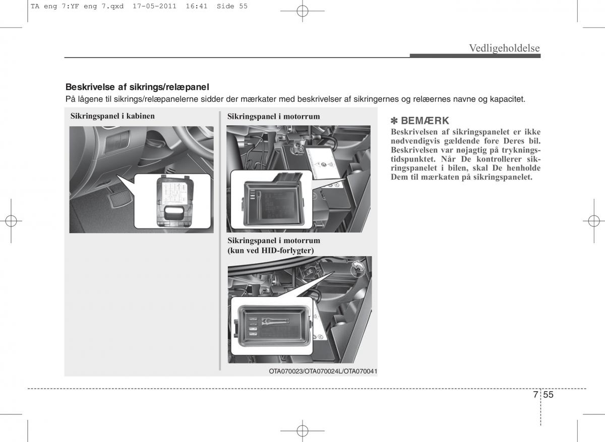 KIA Picanto II 2 Bilens instruktionsbog / page 381