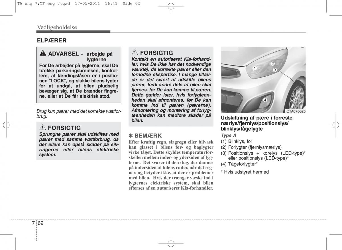 KIA Picanto II 2 Bilens instruktionsbog / page 388