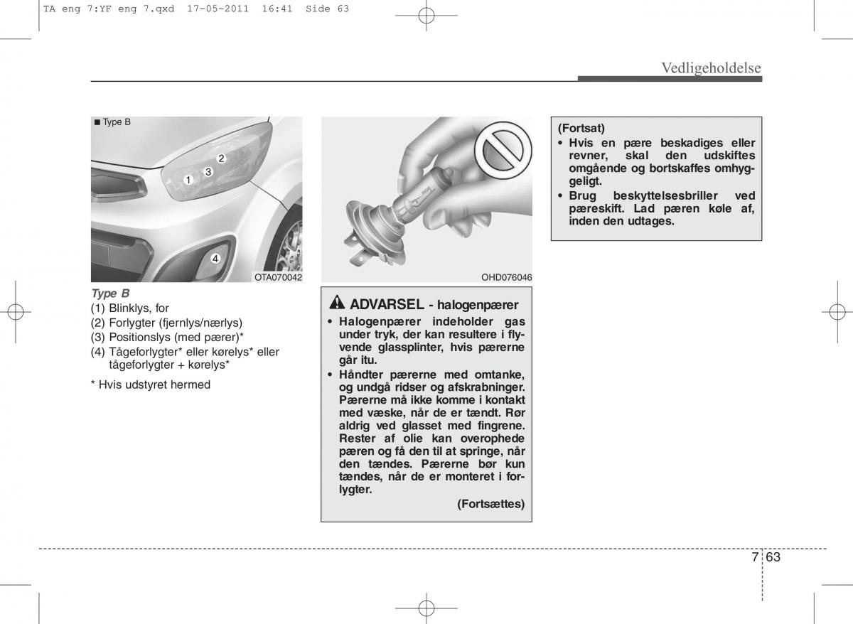 KIA Picanto II 2 Bilens instruktionsbog / page 389