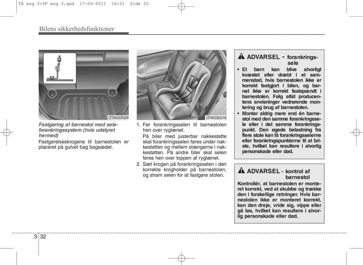 KIA Picanto II 2 Bilens instruktionsbog / page 46