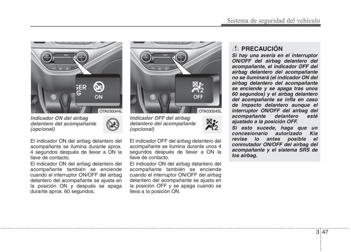 KIA Picanto II 2 manual del propietario / page 58