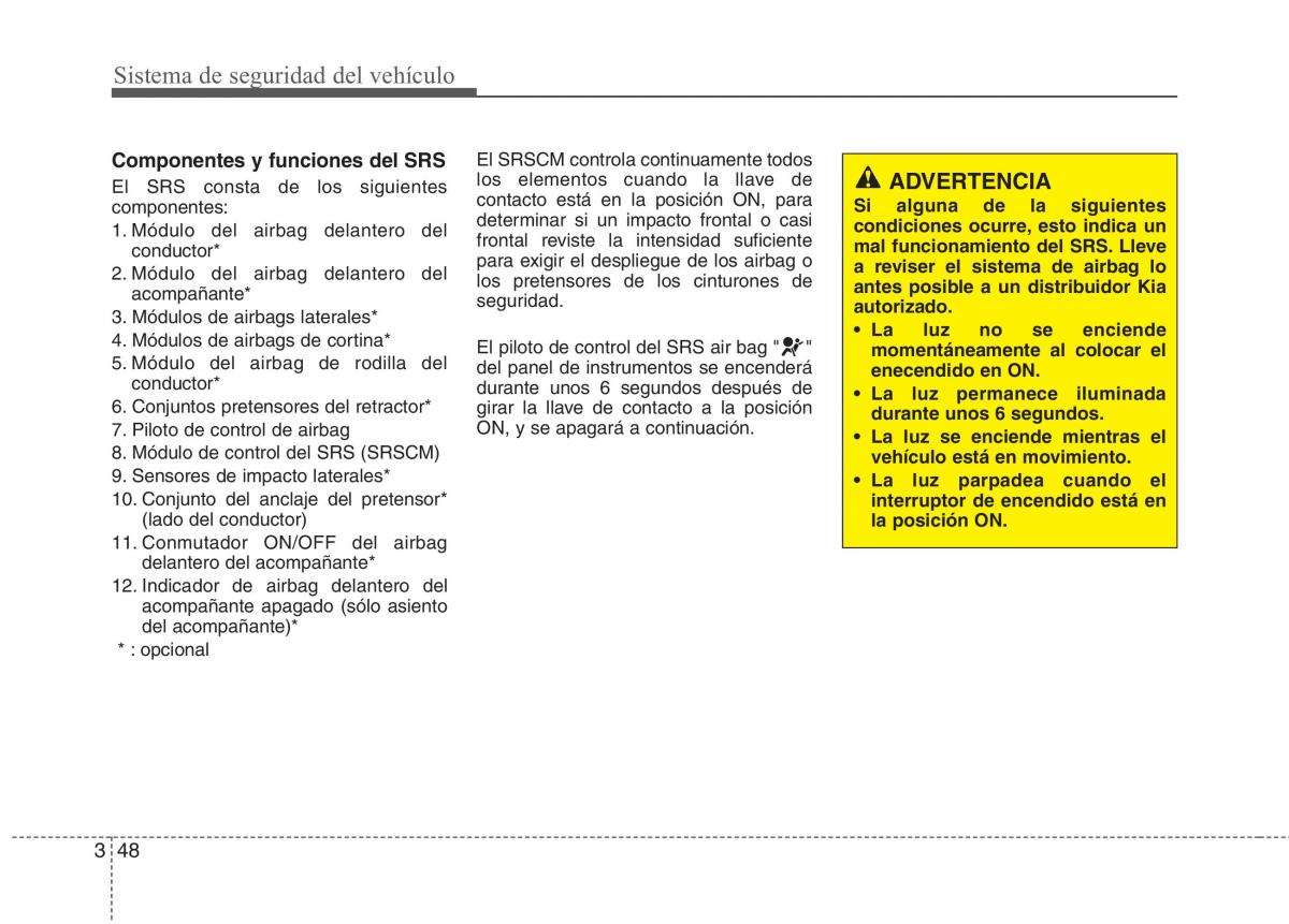 KIA Picanto II 2 manual del propietario / page 59