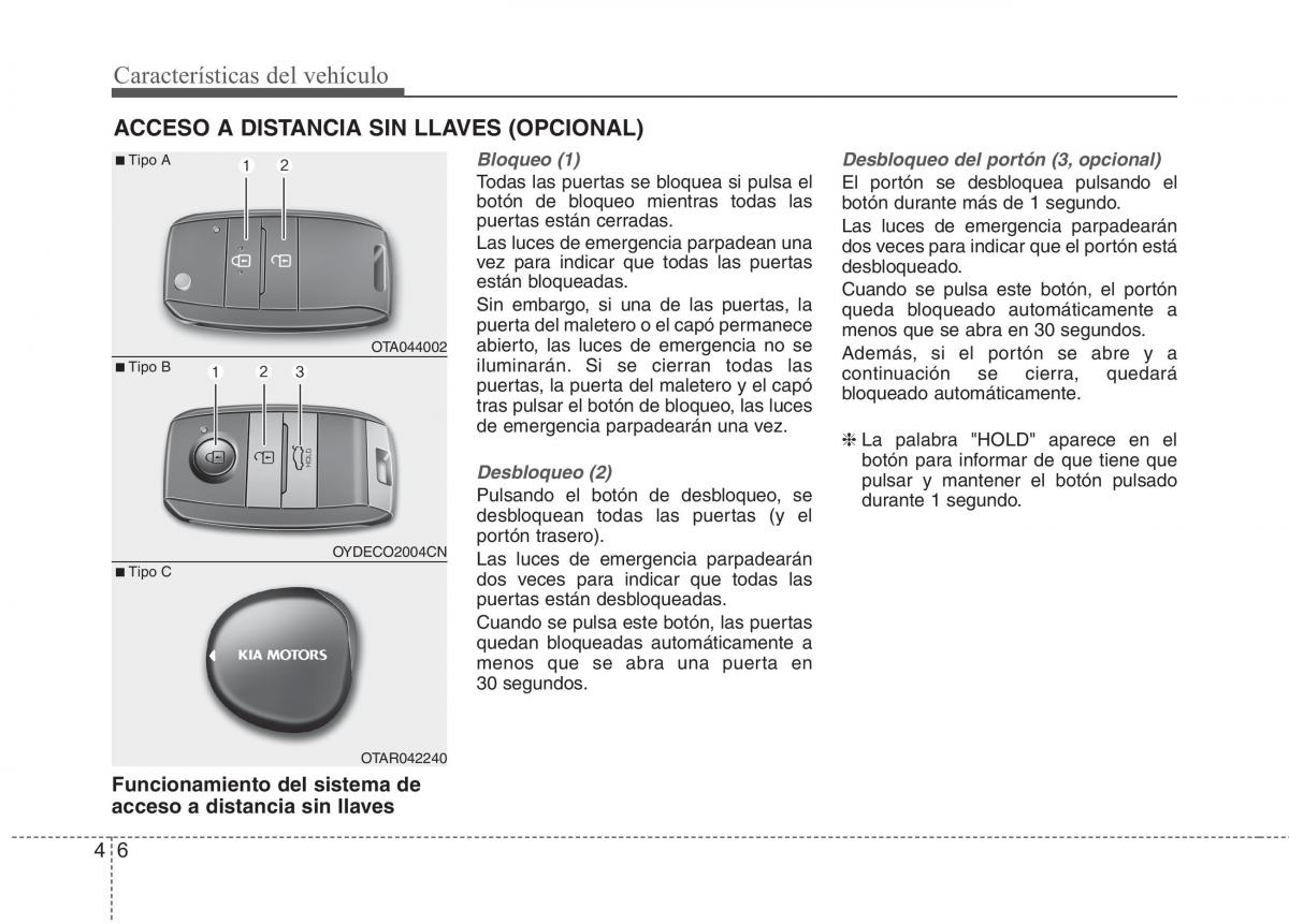 KIA Picanto II 2 manual del propietario / page 83