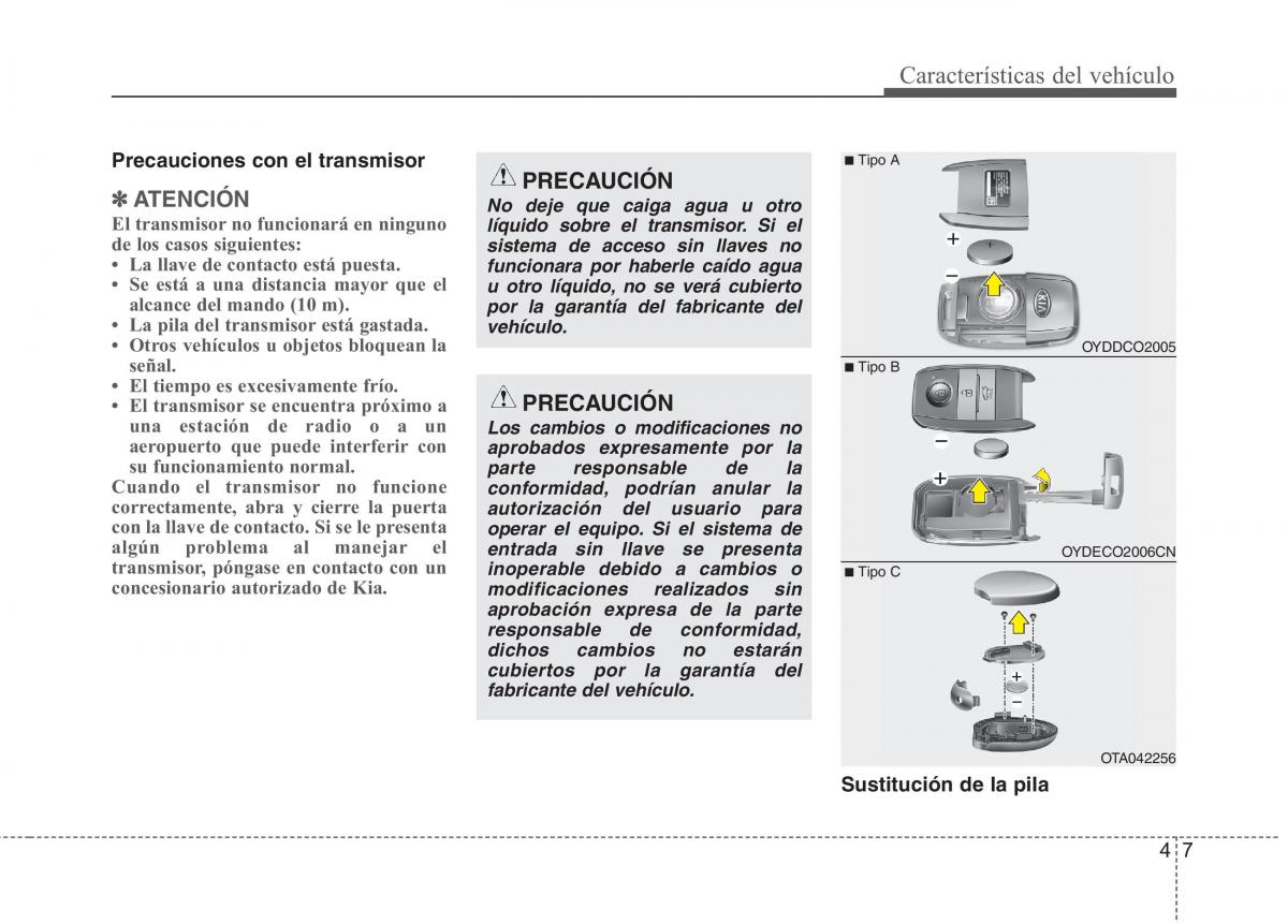 KIA Picanto II 2 manual del propietario / page 84