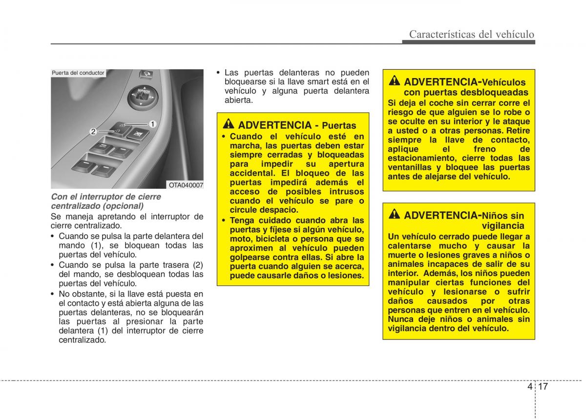 KIA Picanto II 2 manual del propietario / page 94