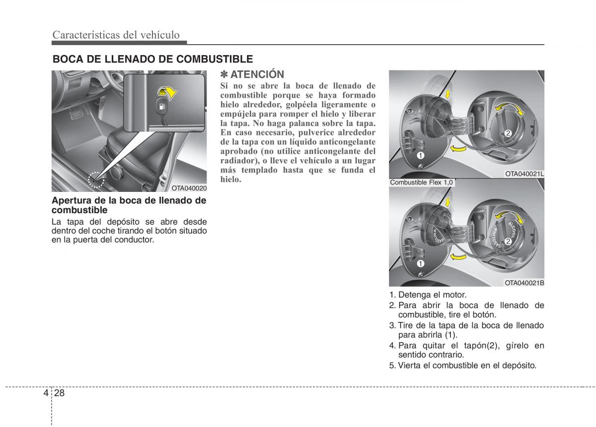 KIA Picanto II 2 manual del propietario / page 105