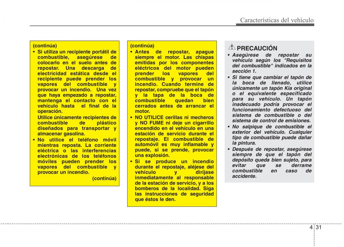 KIA Picanto II 2 manual del propietario / page 108