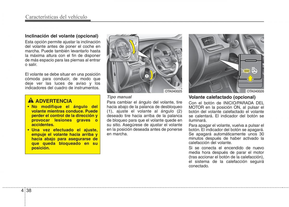 KIA Picanto II 2 manual del propietario / page 115