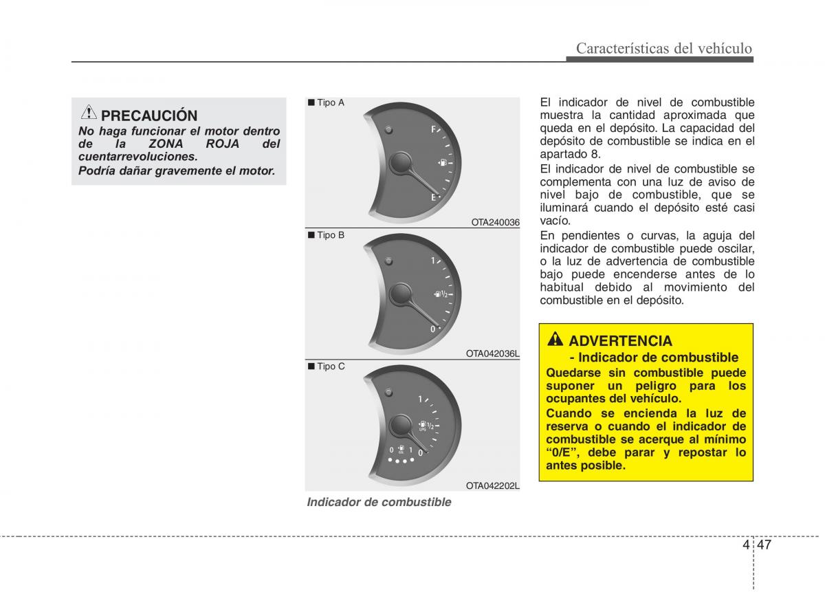 KIA Picanto II 2 manual del propietario / page 124