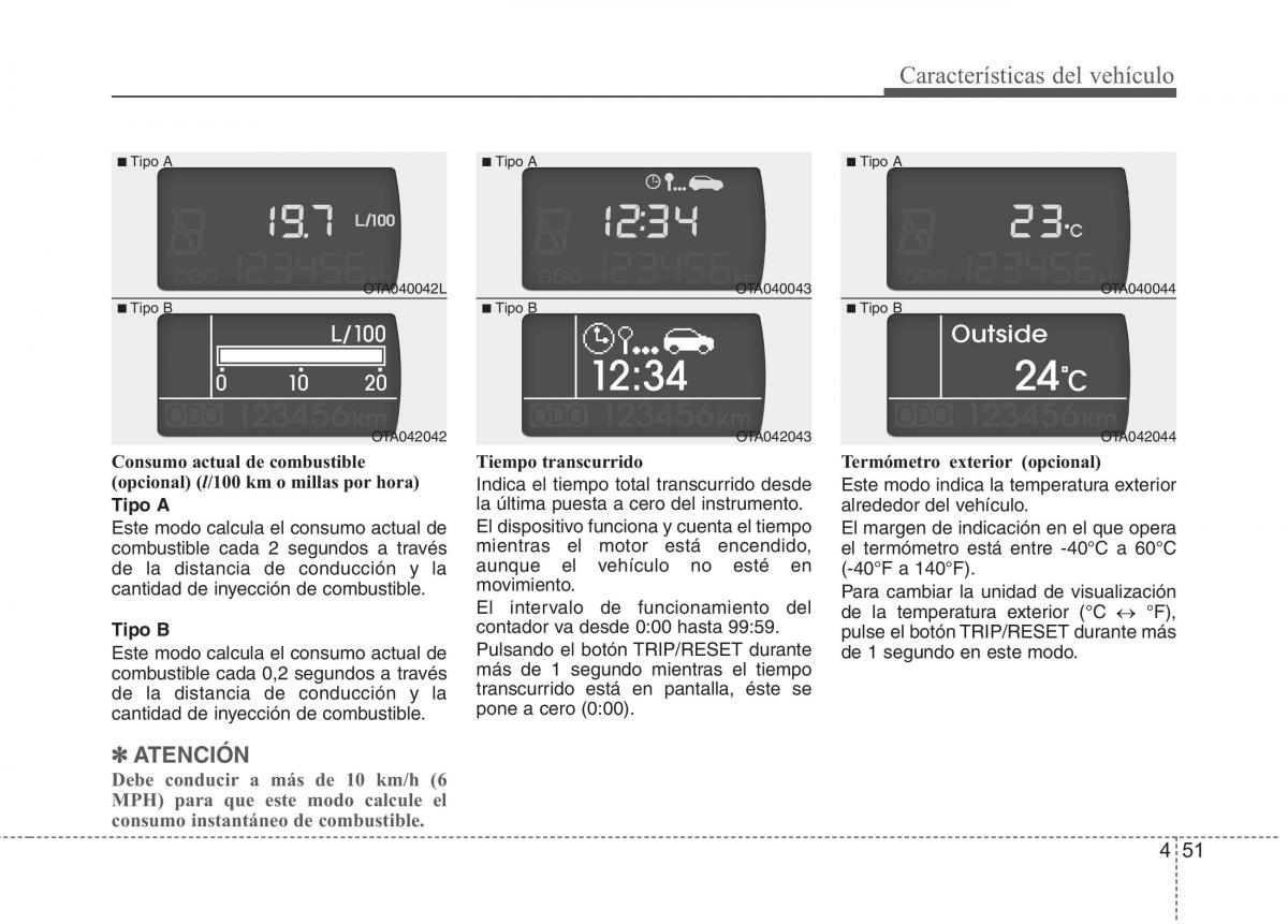 KIA Picanto II 2 manual del propietario / page 128