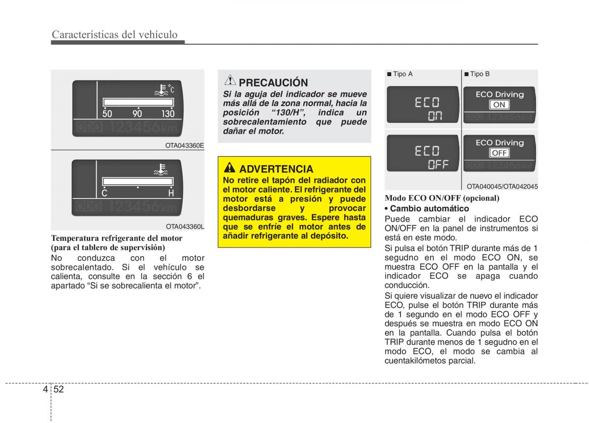 KIA Picanto II 2 manual del propietario / page 129