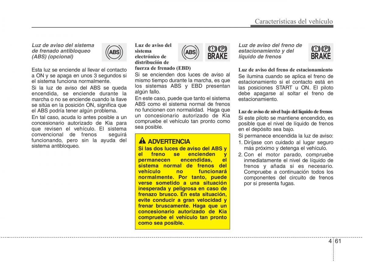 KIA Picanto II 2 manual del propietario / page 138