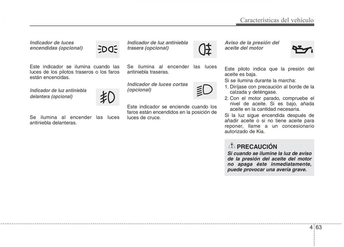 KIA Picanto II 2 manual del propietario / page 140