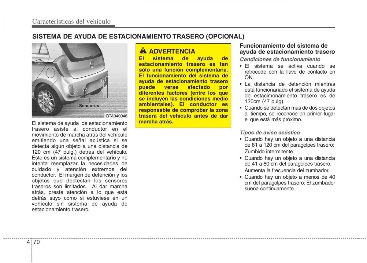 KIA Picanto II 2 manual del propietario / page 147