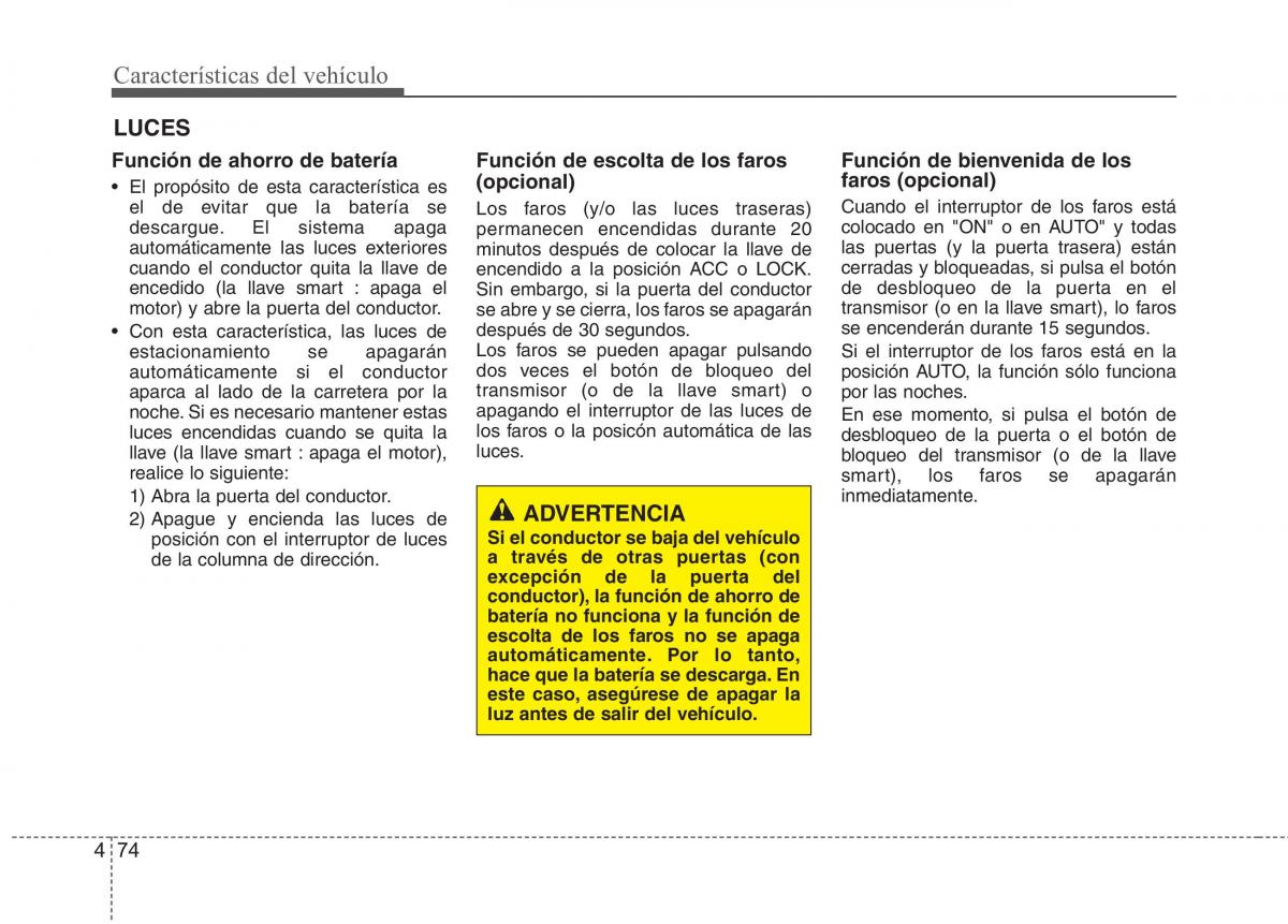 KIA Picanto II 2 manual del propietario / page 151