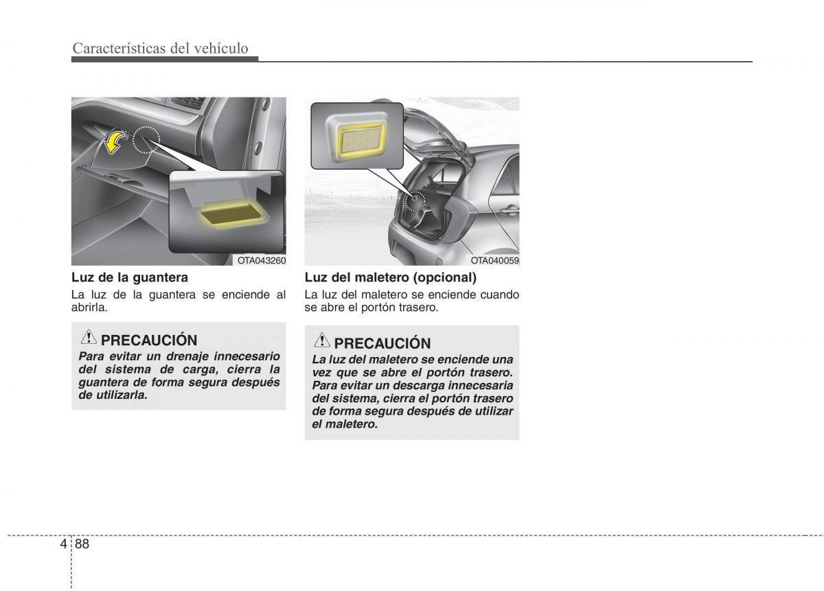 KIA Picanto II 2 manual del propietario / page 165