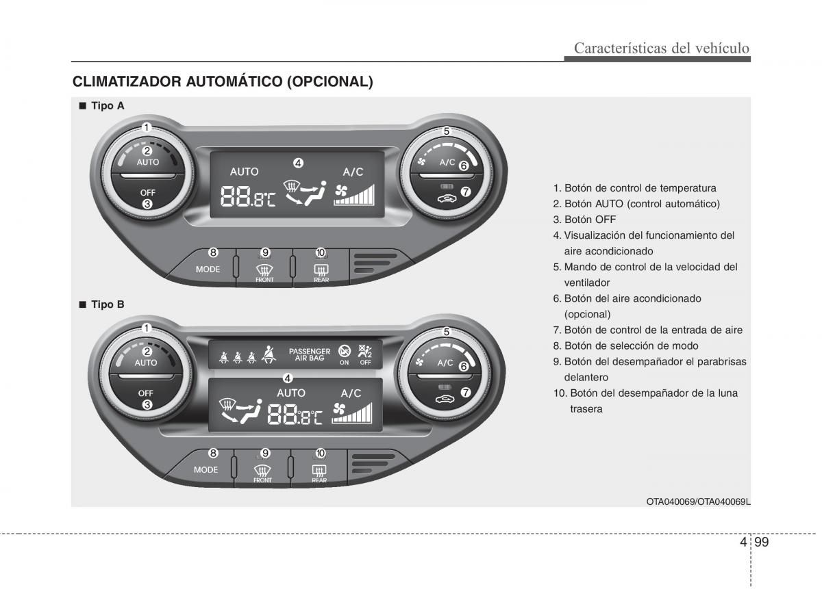 KIA Picanto II 2 manual del propietario / page 176