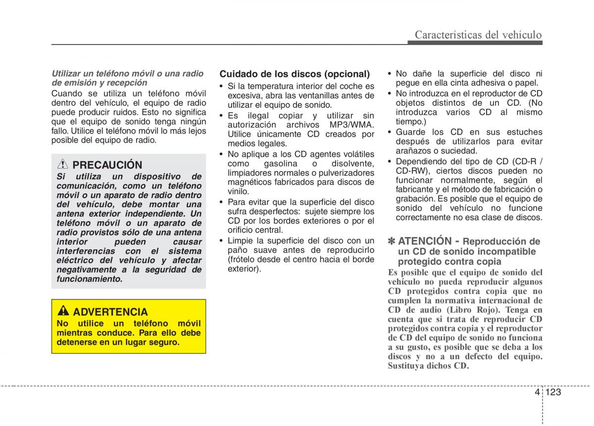 KIA Picanto II 2 manual del propietario / page 200