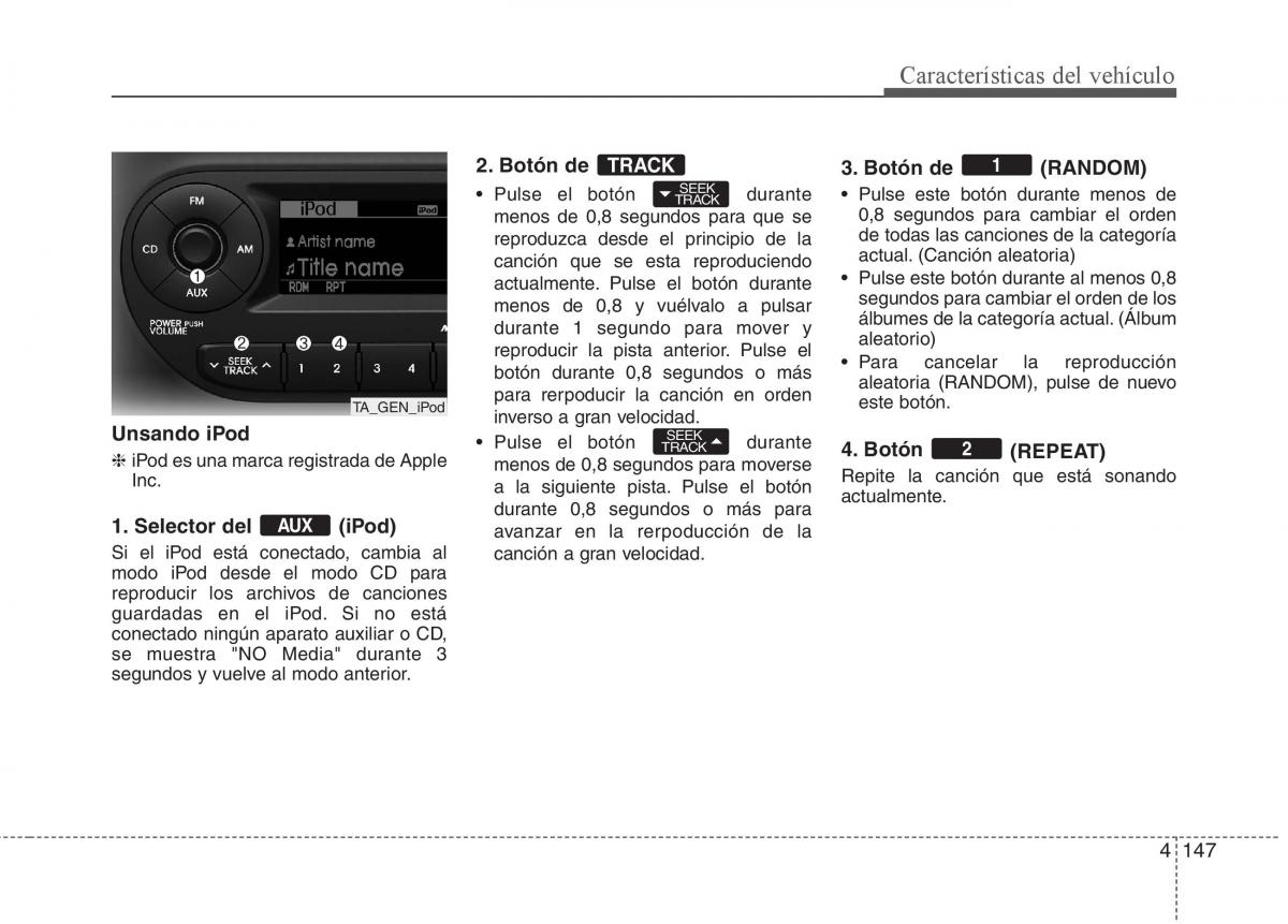 KIA Picanto II 2 manual del propietario / page 224