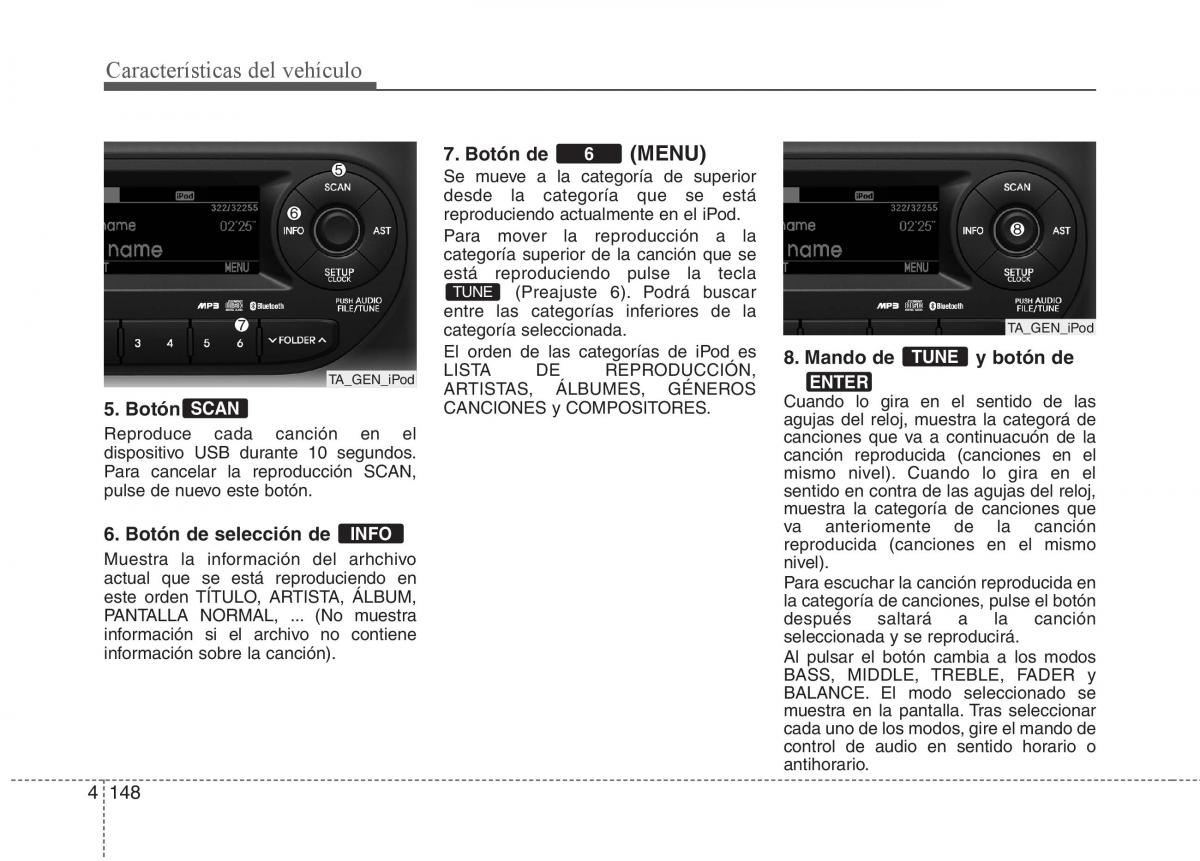 KIA Picanto II 2 manual del propietario / page 225