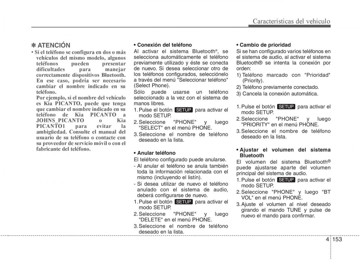 KIA Picanto II 2 manual del propietario / page 230