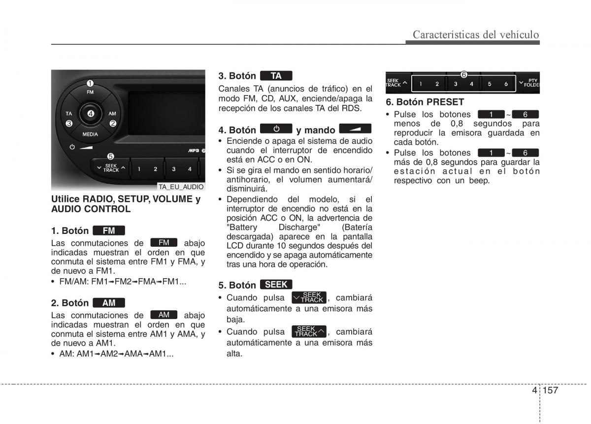 KIA Picanto II 2 manual del propietario / page 234