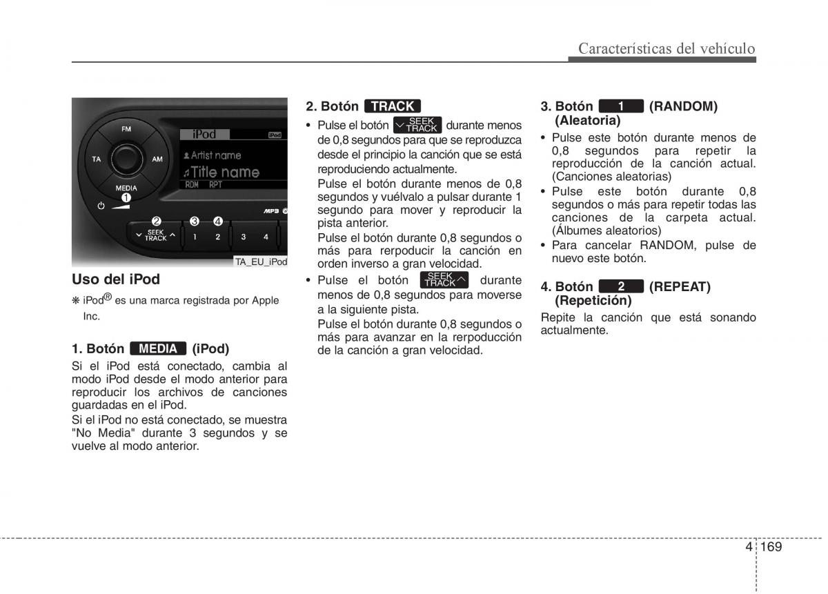 KIA Picanto II 2 manual del propietario / page 246